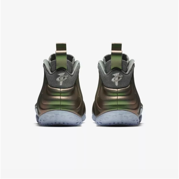 Women’s Nike Air Foamposite One Dark Stucco Green Black - Picture 6 of 17